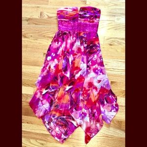 Roberta high-low strapless dress size 3/4